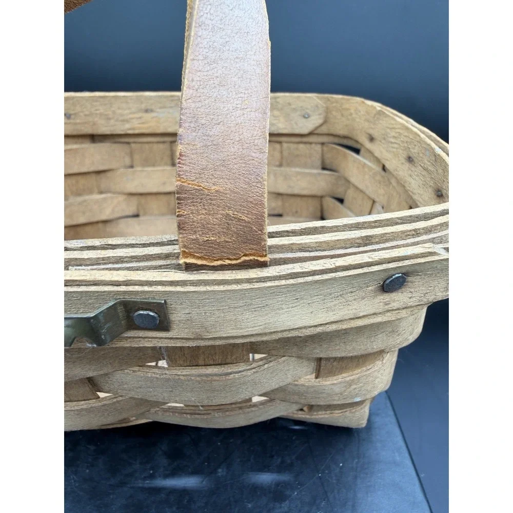 🔑 Longaberger 1986 Small Key Basket 🧺 Vintage Collectible